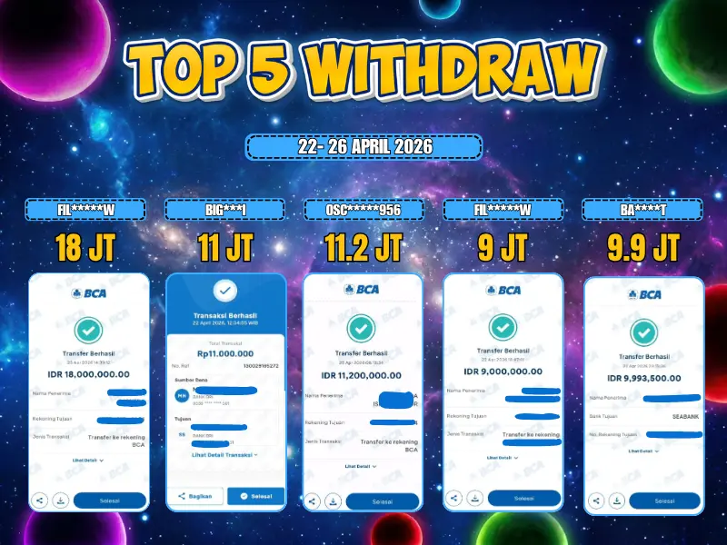 TOP 5 WD 22 April - 26 April