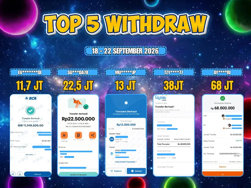 TOP 5 WD 18 September - 22 September 2026