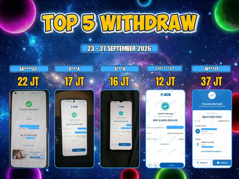 TOP 5 WD 23 September - 27 September 2026